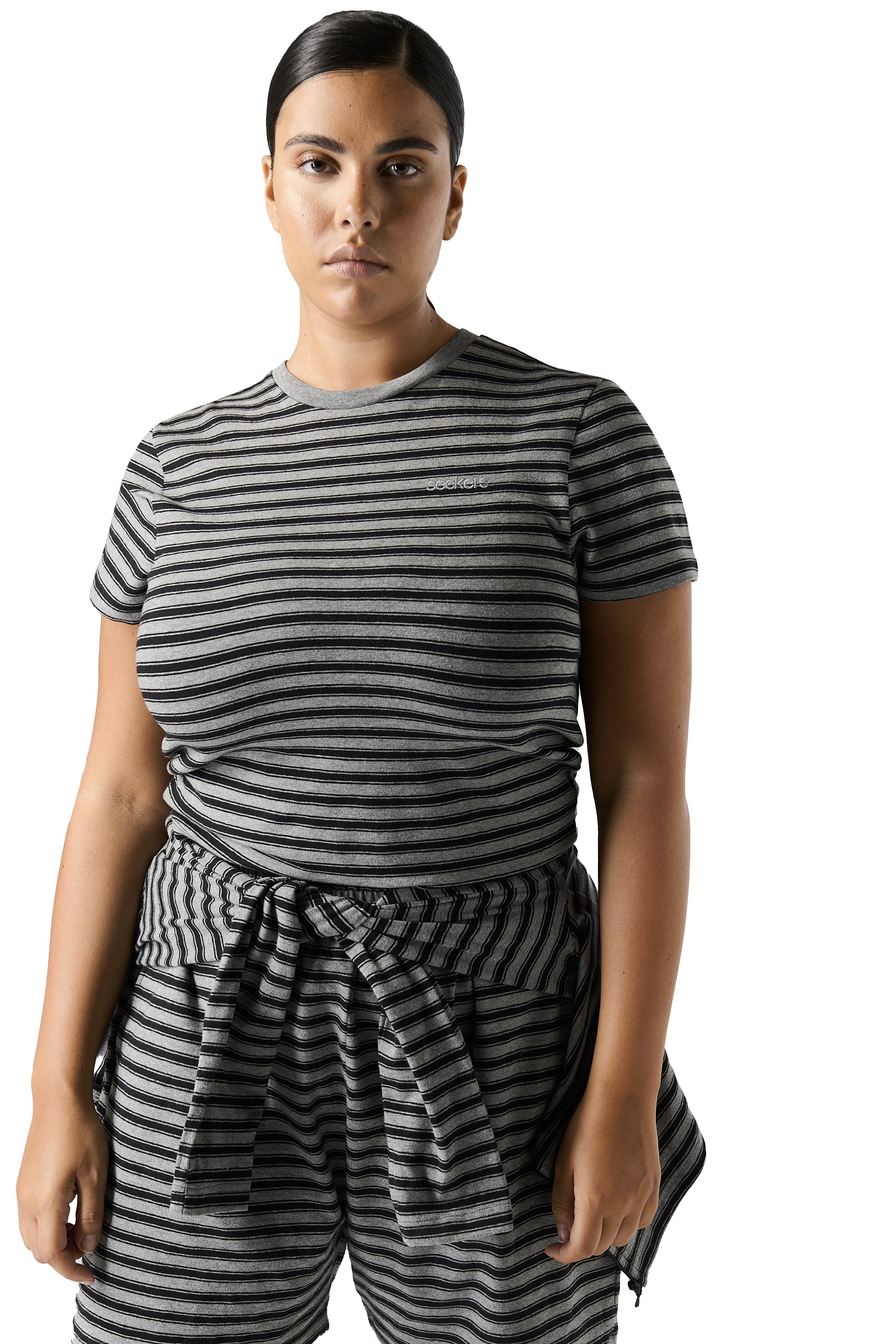 Tour Stripe Baby Tee - Image 5